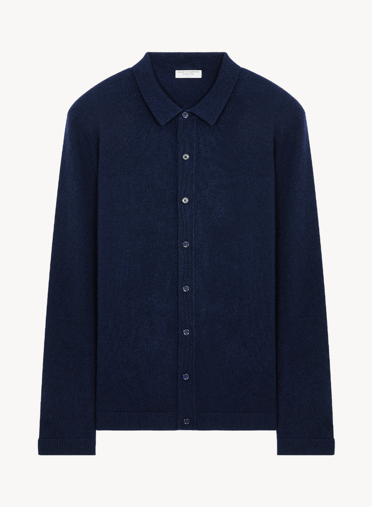 Chemise Marine — Cashmere Overhemd van Majestic Filatures · Frankrijk