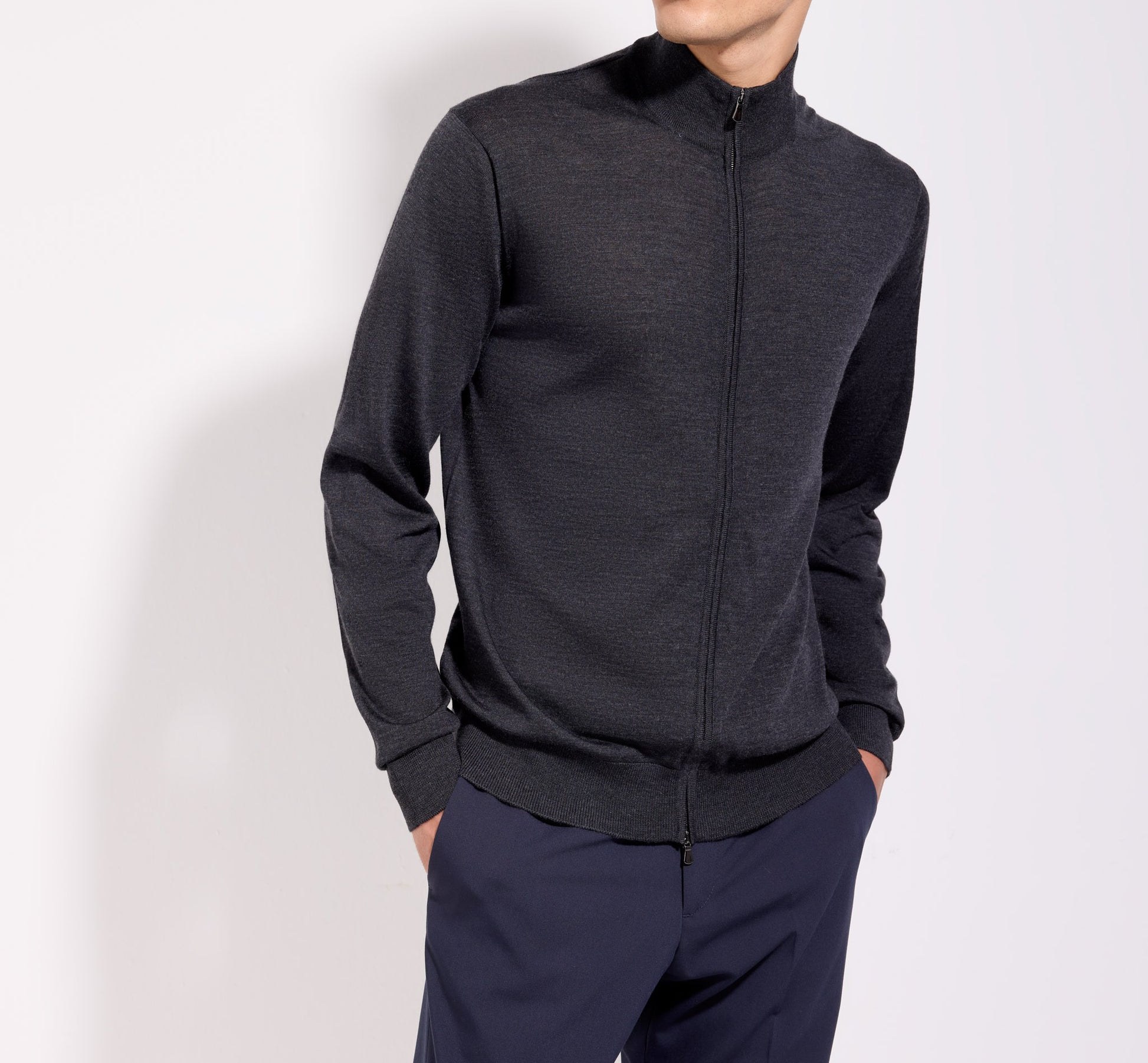 Cardigan Full Zip Royal Merino