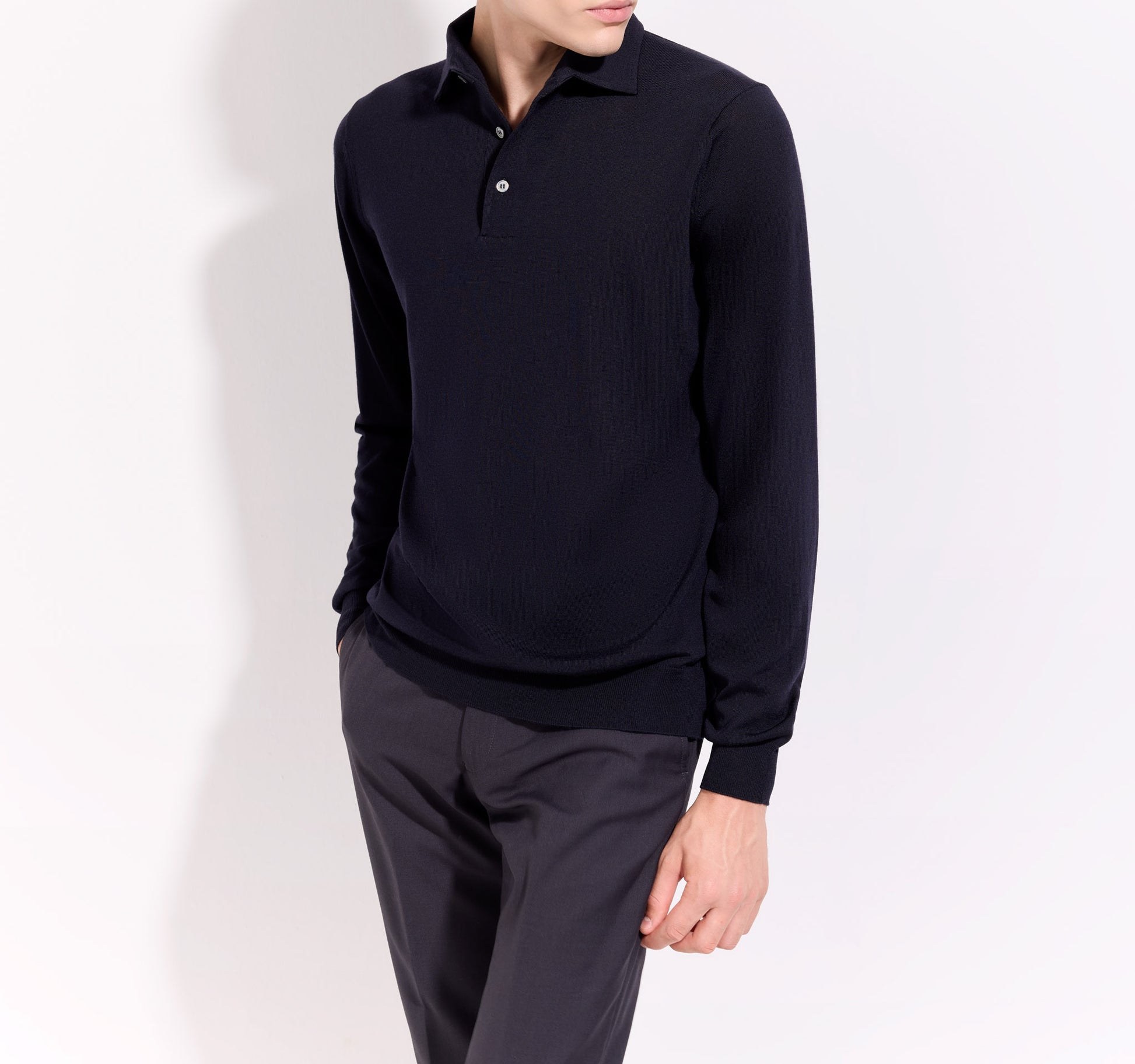 Polo Collo con Paramontura Royal Merino